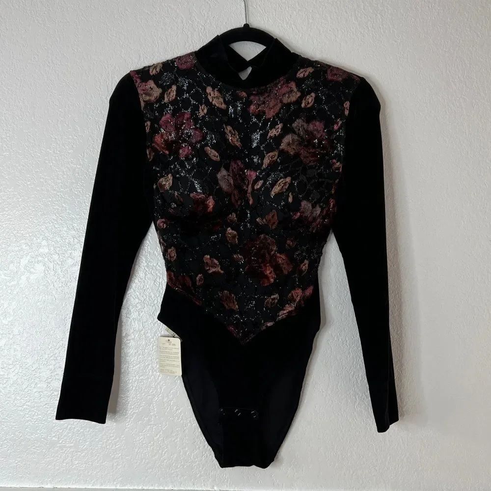 New Vintage La Perla black velvet bodysuit - Picture 5 of 11